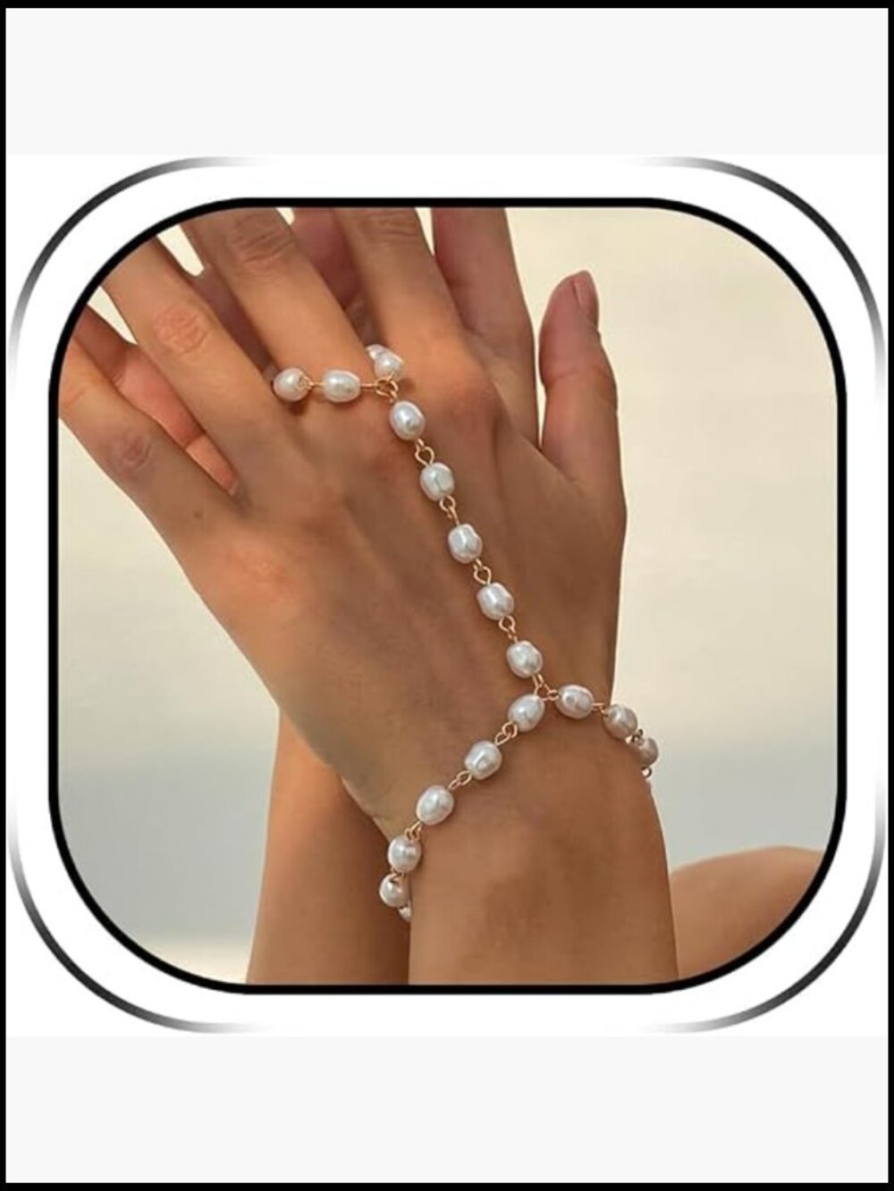 Baroque Pearl Wedding Bracelet Elegant Bridal Shower Formal Dress Accessory